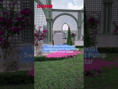 T3 130kw kommerzielle Schwimmbad Wärmepumpe Projekt aus Katar