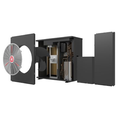 Verzinktes Stahlgehäuse 9kw Evi Inverter R32 Monoblock Wärmepumpe für den kalten Bereich
